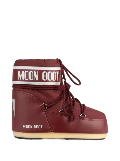 Moon Boot Icon Low Burgundy Nylon Boots
