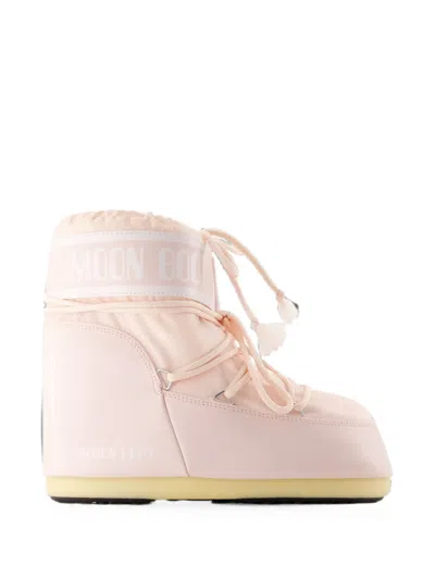 Moon Boot Icon Low Dusty Pink Nylon Boots