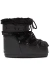 Moon Boot Icon Low Faux Fur Boots In Black