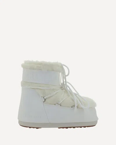 Moon Boot Icon Low Faux Fur Boots In White