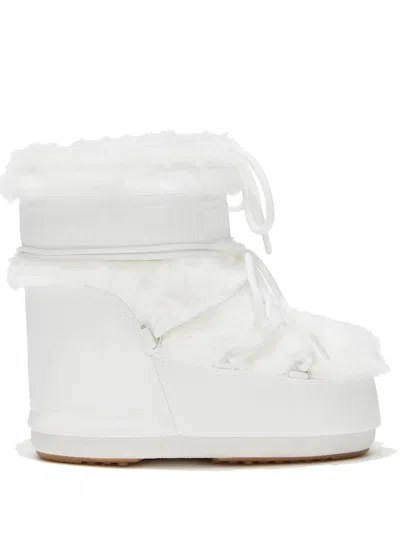 Moon Boot Icon Low Faux Fur Boots In White