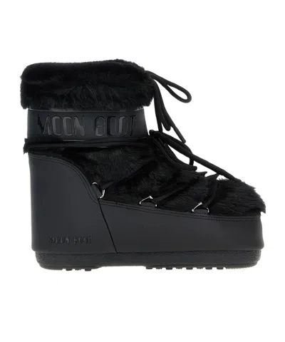 MOON BOOT MOON BOOT ICON LOW FAUX-FUR LACE-UP BOOTS