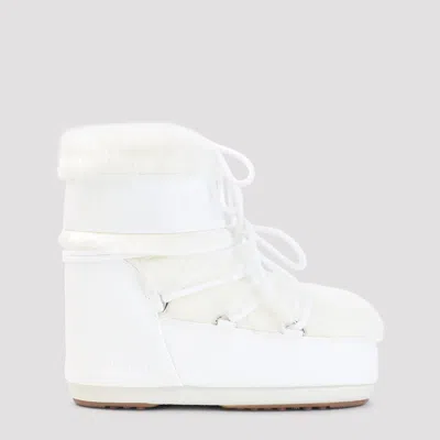 Moon Boot Icon Low Faux Fur Mini Boot In White