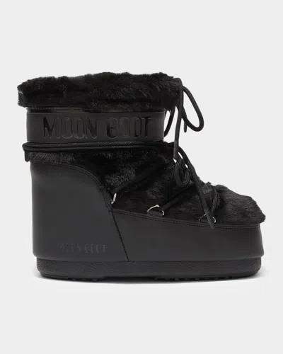 MOON BOOT ICON LOW FAUX FUR SNOW BOOTS