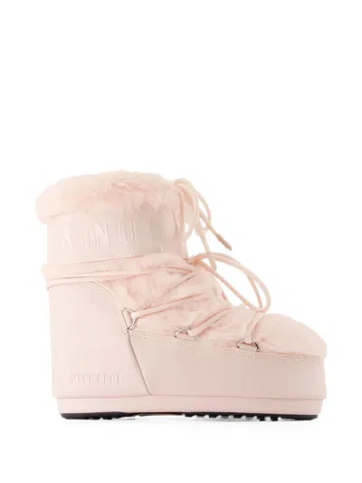 Moon Boot Icon Low Faux-fur Ankle Boots In Neutral