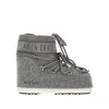 Moon Boot Womens Icon Low Lace-up Felt Snow Boots Grey In Grey