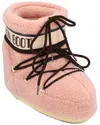 Moon Boot Icon Low Fleece Pink Snow Boot In Multi