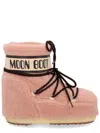 Moon Boot Icon Low Fleece Pink Snow Boot In Multi