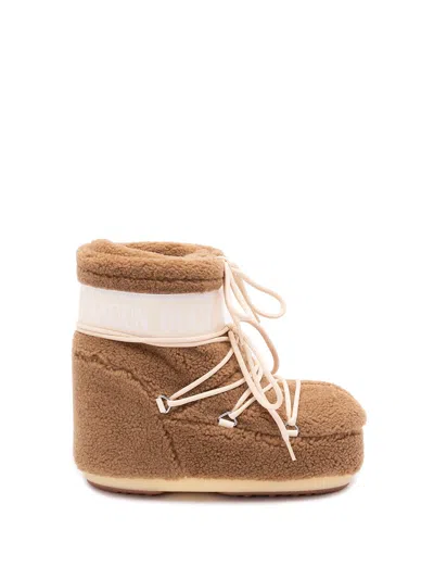 Moon Boot `icon Low Fleece` Boots In Brown