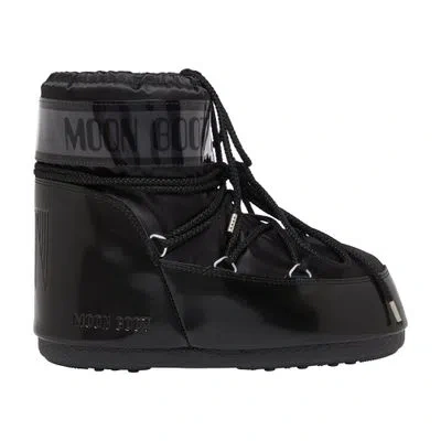 Moon Boot Icon Low Glance Ankle Boots In Black