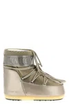Moon Boot Womens Gold Icon Brand-print Woven Snow Boots In Gold