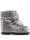 Moon Boot Chunky Sole Icon Low Snow Boots In Silver