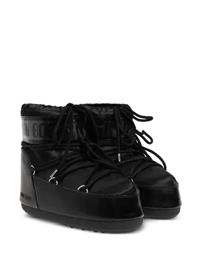 Moon Boot Kids' Icon Low Glance Boots In Black