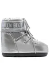 Moon Boot Classic Low Glance Lace In Silver