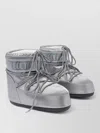 Moon Boot Icon Low Glance Flat Sole Boots Nylon In Silver