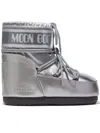 Moon Boot 'icon Low Glance' Satin Boots In Black