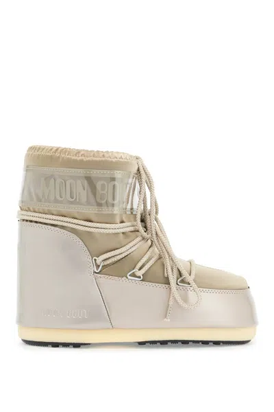 Moon Boot Icon Low Glance Snow Boots With In Argento
