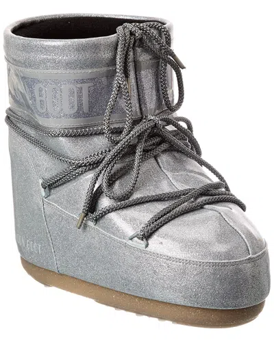 Moon Boot ® Icon Low Glitter Boot In Silver