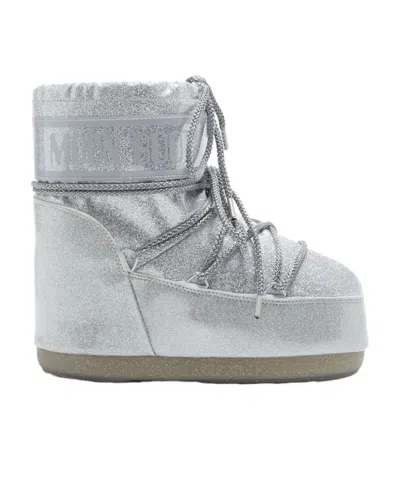 MOON BOOT MOON BOOT KIDS ICON LOW GLITTER LACE-UP BOOTS