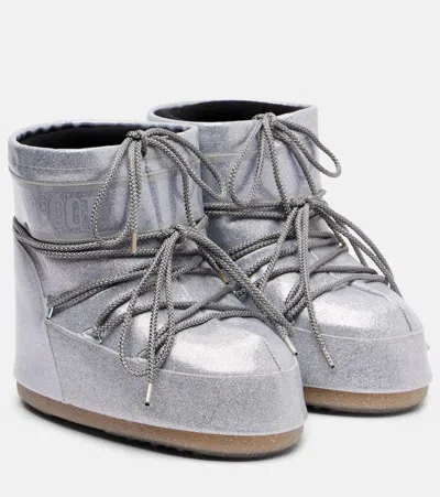 MOON BOOT ICON LOW GLITTER SNOW BOOTS