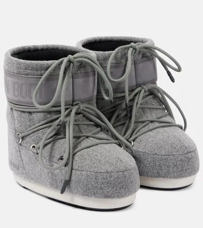 Moon Boot Icon Low Snow Boots In H006 Grey