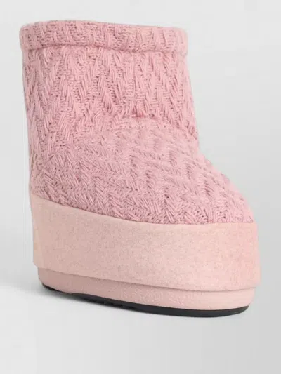 Moon Boot X Guest In Residence Icon Low Boots In Pink