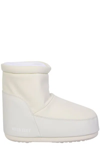 Moon Boot Icon Low Logo Printed Boots In White