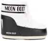 Moon Boot Classic Bicolor Lace-up Short Snow Boots In White
