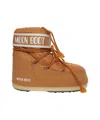 Moon Boot Icon Low Nylon Ankle Boots With Padded Shaft In Brown