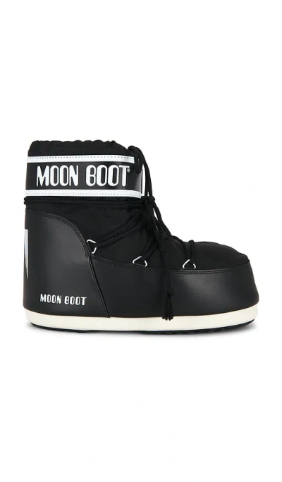 Moon Boot Icon Low Nylon Boot In Black