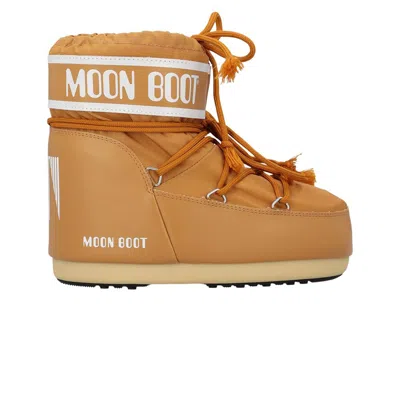 Pre-owned Moon Boot Icon Low Nylon Boot 'cognac' | Brown | Men's Size 42