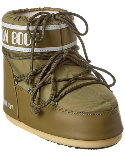 Moon Boot Icon Low Nylon Boot In Green