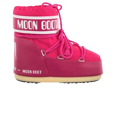 Pre-owned Moon Boot Icon Low Nylon Boot 'magenta' | Pink | Men's Size 7