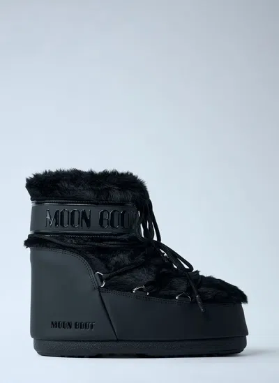 Moon Boot Icon Low Nylon Boots In Black
