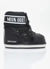 Moon Boot Icon Low Shell And Faux Leather Snow Boots In Black