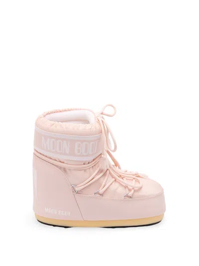 Moon Boot `icon Low Nylon` Boots In Pink