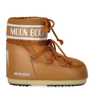Moon Boot Icon Low Nylon Cognac Snow Boot In Brown