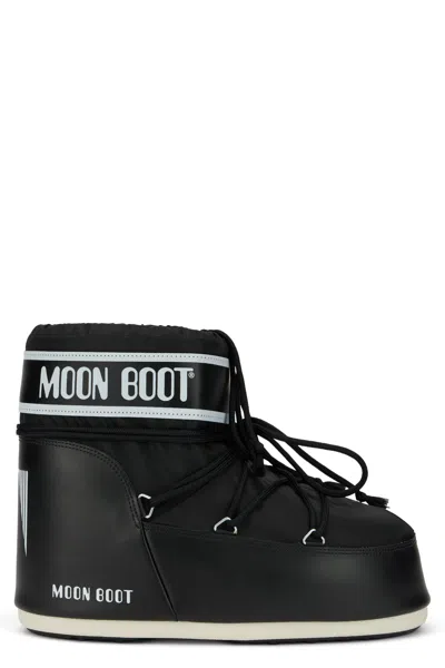 Moon Boot Icon Low Nylon Mini Boots In Black