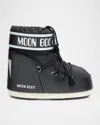 Moon Boot Icon Low Nylon Snow Boots In Black