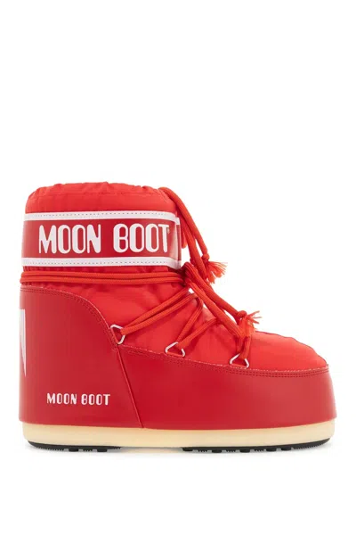 Moon Boot Icon Low Nylon Snow Boots In Red