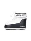 Moon Boot Classic Low 2 Shell And Faux Leather Snow Boots In Bianco
