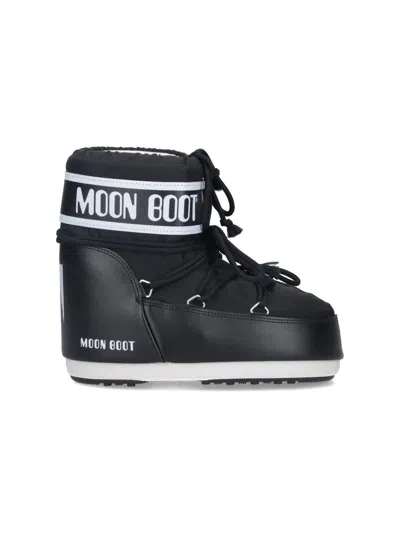 Moon Boot "icon Low" Padded Ankle Boots In Black