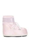 Moon Boot Icon Low Rose Pearly Ankle Boots In Pink