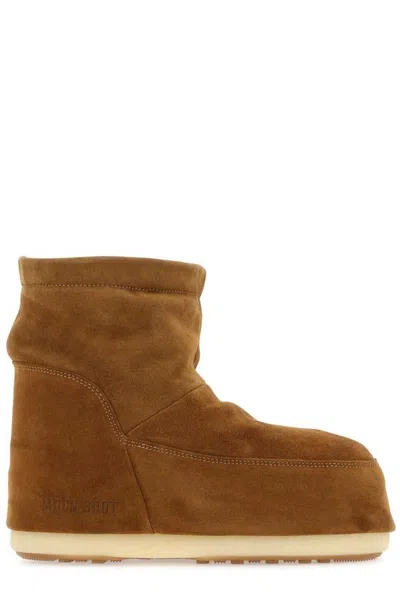 Moon Boot Icon Low Suede Snow Boots In Brown