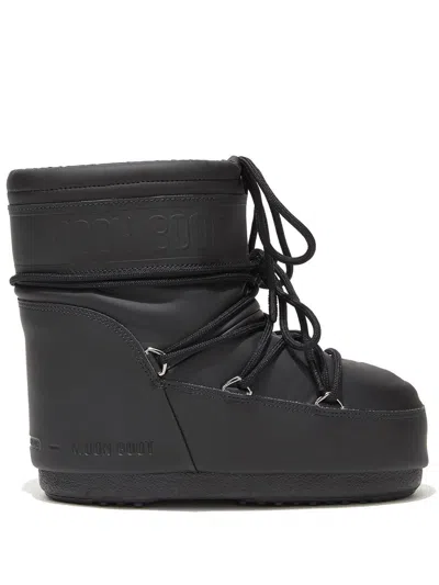 Moon Boot Icon Low Rubber Boots In Black
