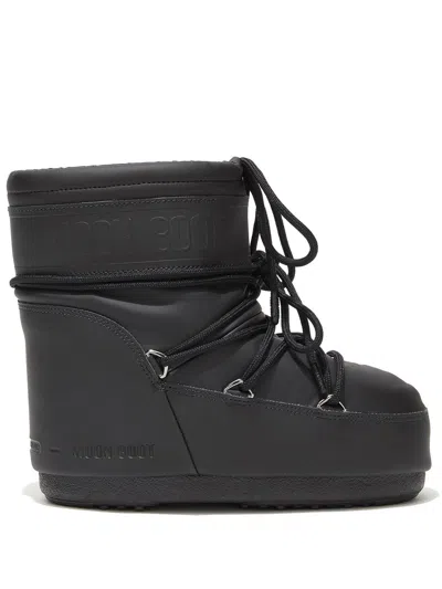 Moon Boot Icon Low Rubber Boots In Black