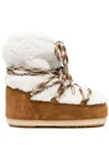 Moon Boot Icon Low Shearling Leather Boot In Brown