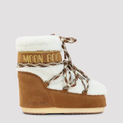 Moon Boot Icon Low Shearling Mini Boot For Women In Neutral