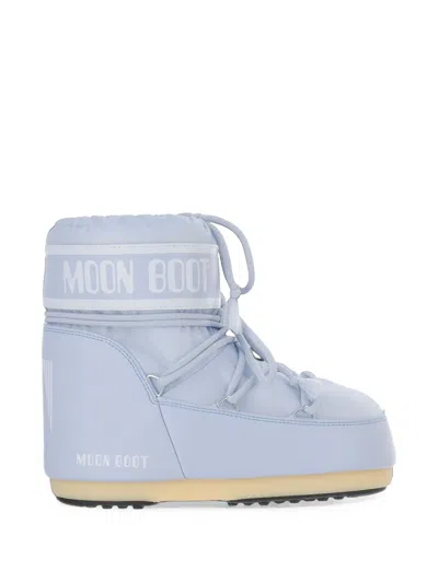 Moon Boot Icon Low Sky-blue Nylon Boots In Purple
