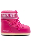 Moon Boot Icon Nylon Ankle Snow Boots In Pink